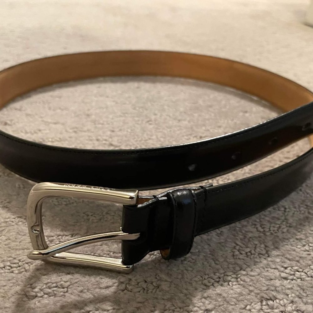 Cole Haan Black Leather Belt 36 Inches